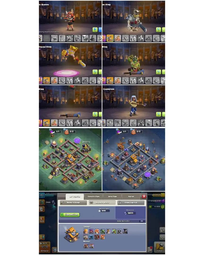 6050 GEMS | TH17 NEAR MAX | GG-MAX | MAX EPIC | HEROES: 92-95-57-66-42 | NC YES | MAX DFC | PURPLE WALL | XP-197 | 6B | FULL ACCESS