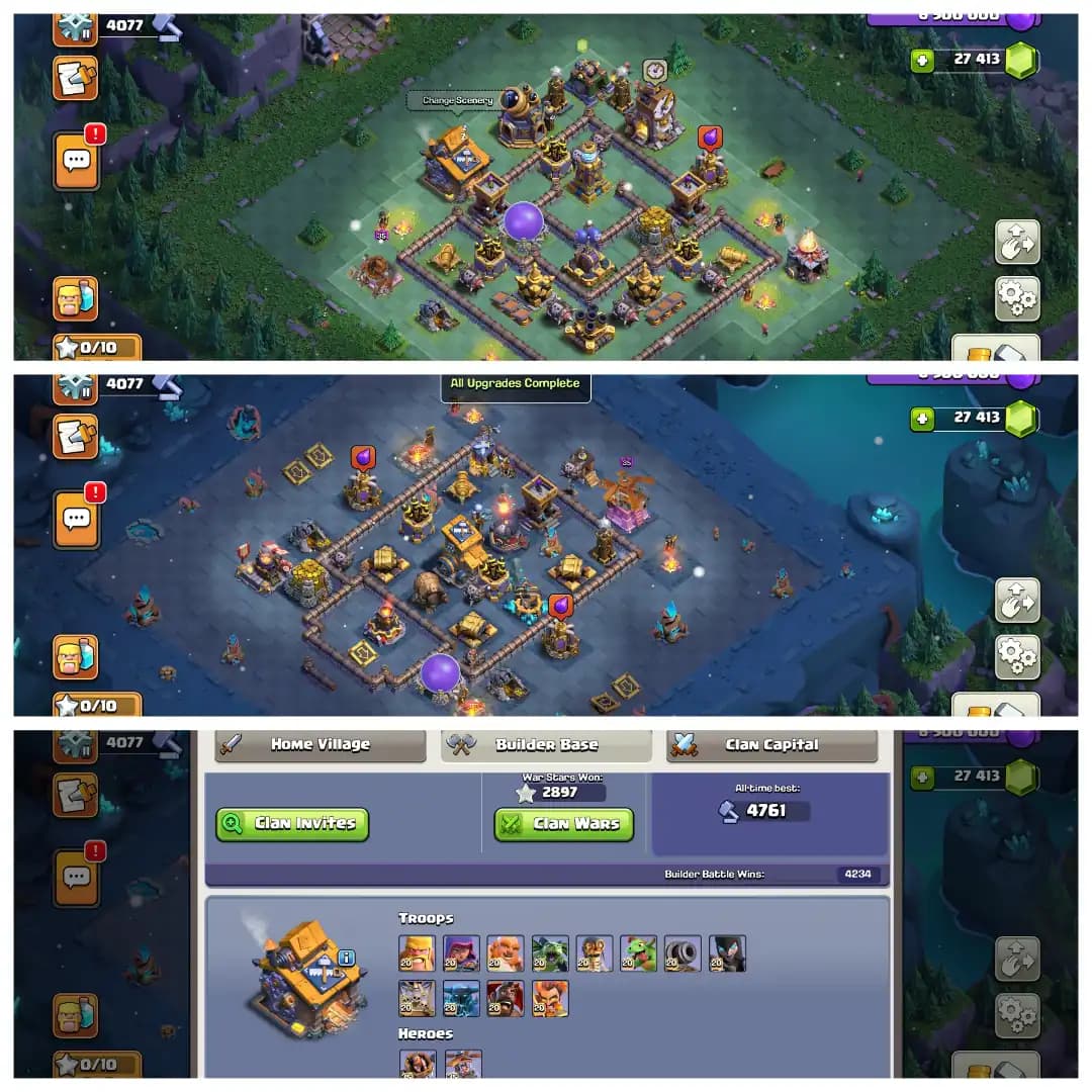 Christmas Offer🎄Th 18 High Gems Account🔥 28.4K Gems ✨Almost Max Account ✨ Heros 100-100-75-75-50 🔥 Super Quality Account ✨ Big Discount