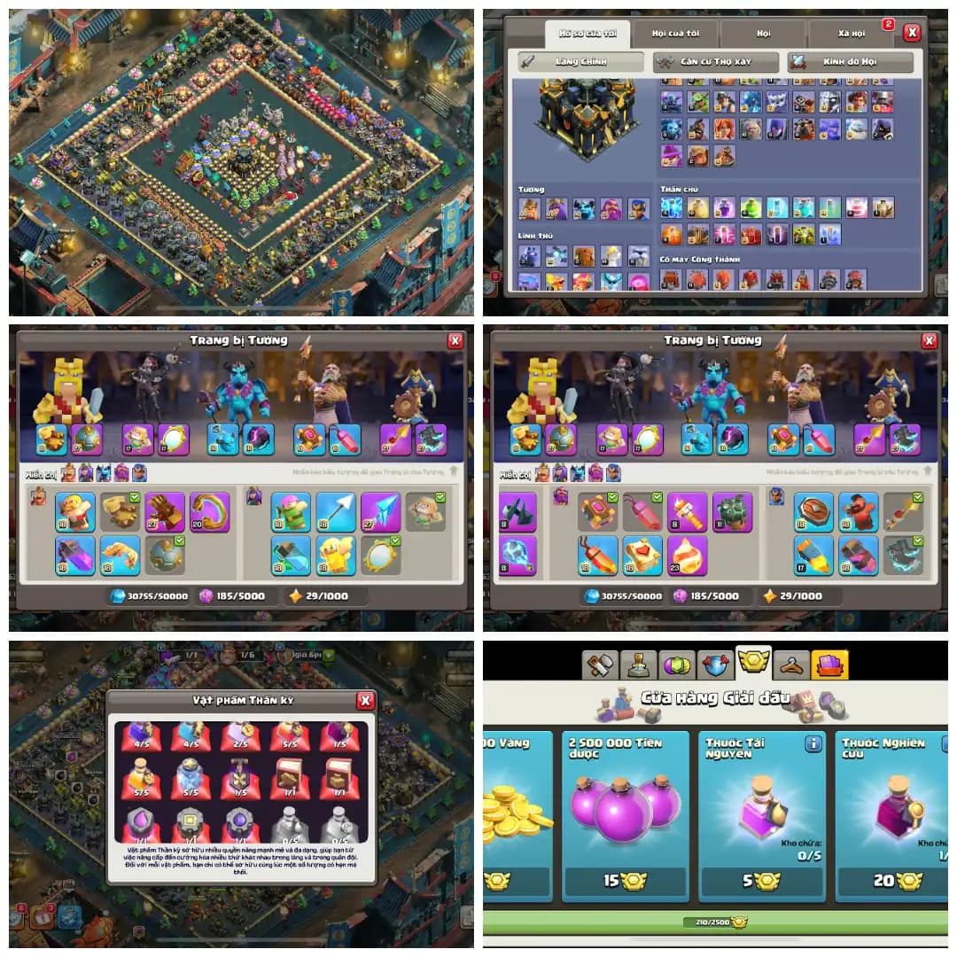 Th17 Fully Max ➤ Heros - 100-100-90-75-50 Full Max➤ 5 Epic Equipment Max ➤10 Skin ➤High Seas Scenery ➤ Full access ➤ BEST-DEAL