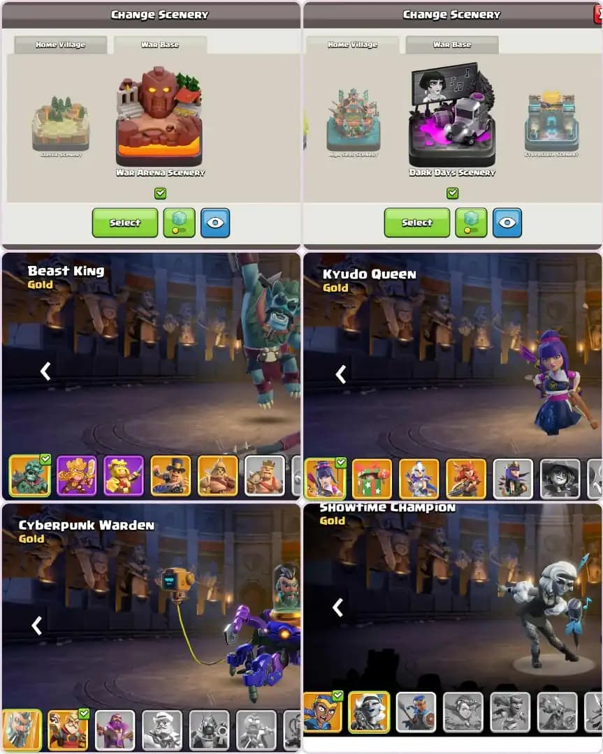 🎅 Christmas Offer 🎅 Top Class Max 🎄 TH-17 Full MAX 🎄 5X Epic Max 😍 All Heroes 😍 Profile Max 🔥 Lots Of Sceneey 🔥 B.B MAX 🔥 Full Access