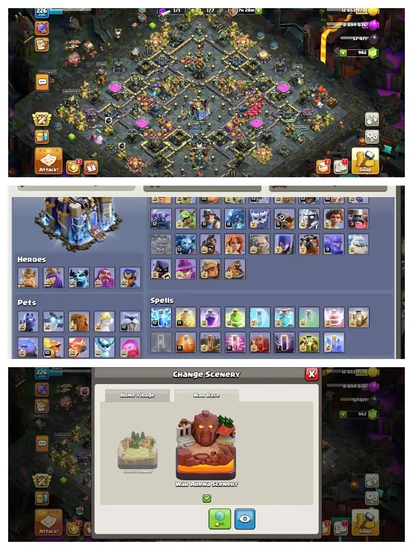 NEW OFFER 🔥 EXP-226 ➤TH18 5 HEROS MAXED ➤125x WALLS MAX || 10 EPICS MAX ➤HEROS- 105-105-95-80-55 ➤13 EPIC EQUIPMENT ➤NC -FREE ➤ MADELS-340 - Global