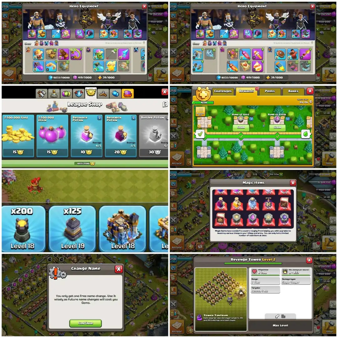 NC FREE || EXP-250 ➤TH18 5 HEROS MAXED ➤125x WALLS MAX || 5 EPICS MAX ➤HEROS- 105-105-95-80-55 ➤10 EPIC EQUIPMENT ➤MADELS-1055 ➤FULL ACCESS - Global