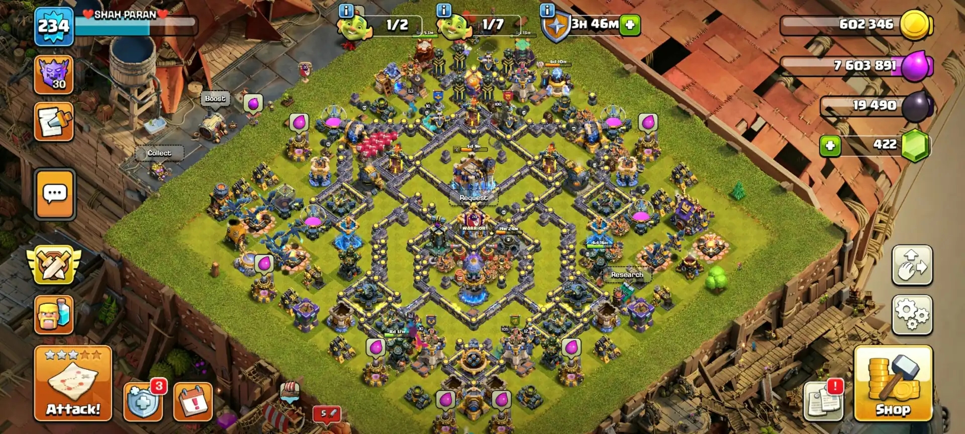 【Wall Max Type➾Defence Max】➢Th18 Near Max➢【Hero➾100/105/61/80/53】➢Gear 9 Epic Max➢Rare Account➢Full Ownership➢Instant Delivery➢ - Global