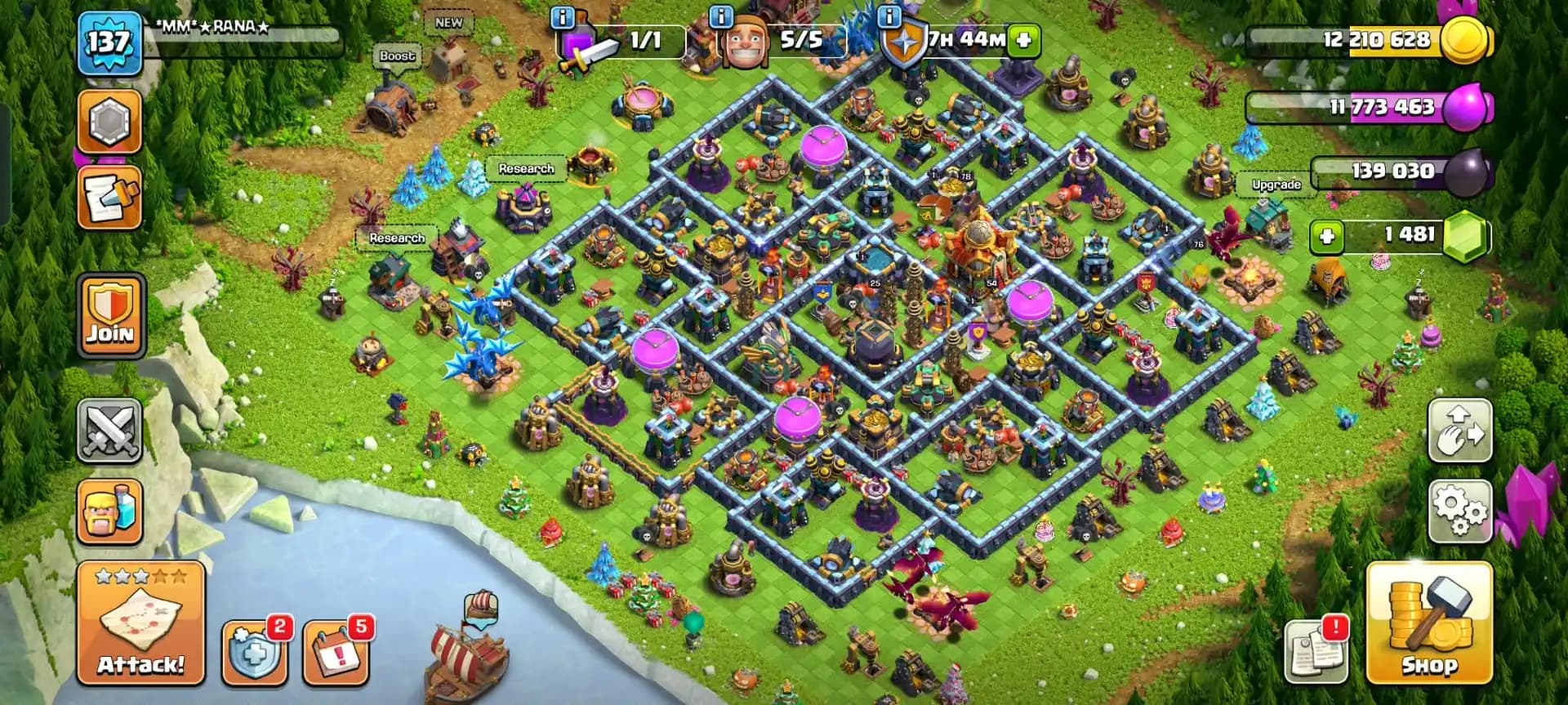 BOOM OFFER❤️🔥TH 16 BEST ACC❤️🔥HERO|76|78|50|54|25❤️🔥NC YES❤️🔥 WOW WALL DFC❤️🔥VERY HIGH EPIC ❤️🔥4 PET 6 SIEGE❤️🔥4 HERO SKIN❤️🔥