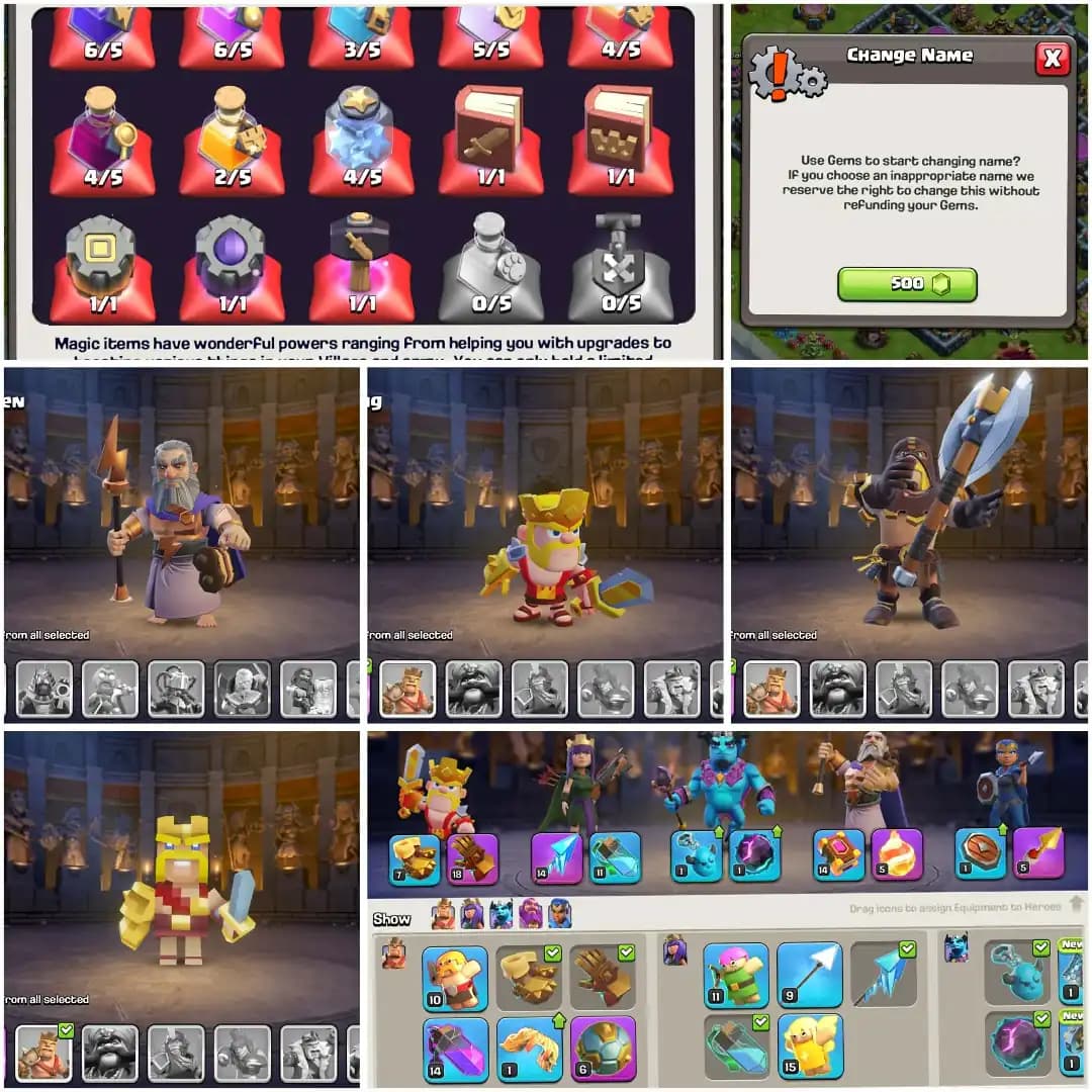BOOM OFFER❤️🔥TH 16 BEST ACC❤️🔥HERO|76|78|50|54|25❤️🔥NC YES❤️🔥 WOW WALL DFC❤️🔥VERY HIGH EPIC ❤️🔥4 PET 6 SIEGE❤️🔥4 HERO SKIN❤️🔥