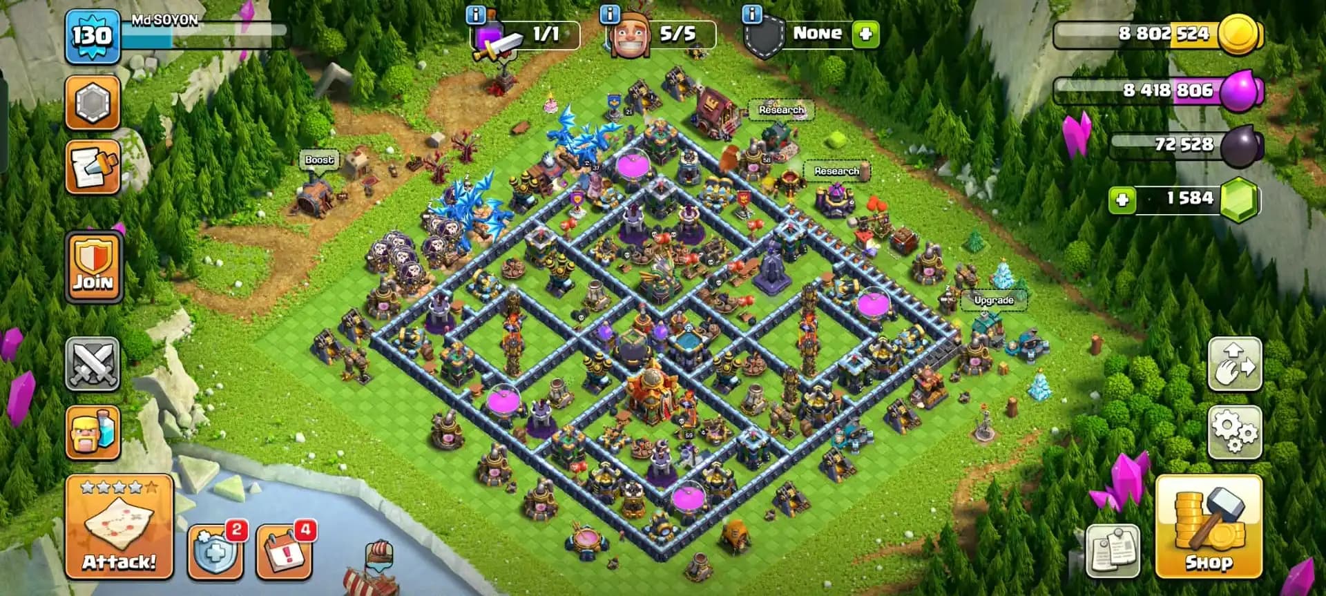 SUPER CHEAP✦TH 16 DONATION✦ HERO|58|59|42|37|21✦HIGH EPIC✦ NC YES✦DARK BLUE WALL✦VERY HIGH DFC AND PROFILE✦EVERY SIDE VERY GOOD✦4 HERO SKIN✦