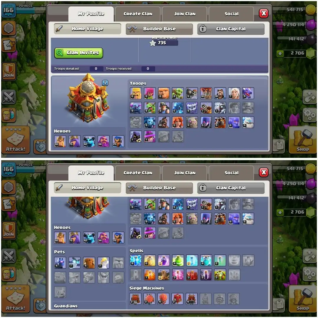 BOOM OFFER✦TH 16 VERY GD ACC ✦HERO|66|75|42|34|25✦HIGH EPIC ✦NC YES✦YELLOW WALL✦DFC GD ✦WOW PROFILE✦7X HERO SKIN✦ EVERY SIDE AWESOME - Global