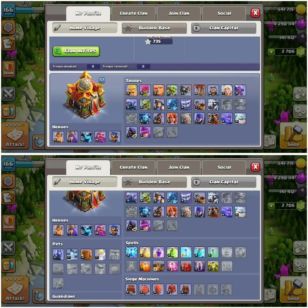 BOOM OFFER✦TH 16 VERY GD ACC ✦HERO|66|75|42|34|25✦HIGH EPIC ✦NC YES✦YELLOW WALL✦DFC GD ✦WOW PROFILE✦7X HERO SKIN✦ EVERY SIDE AWESOME