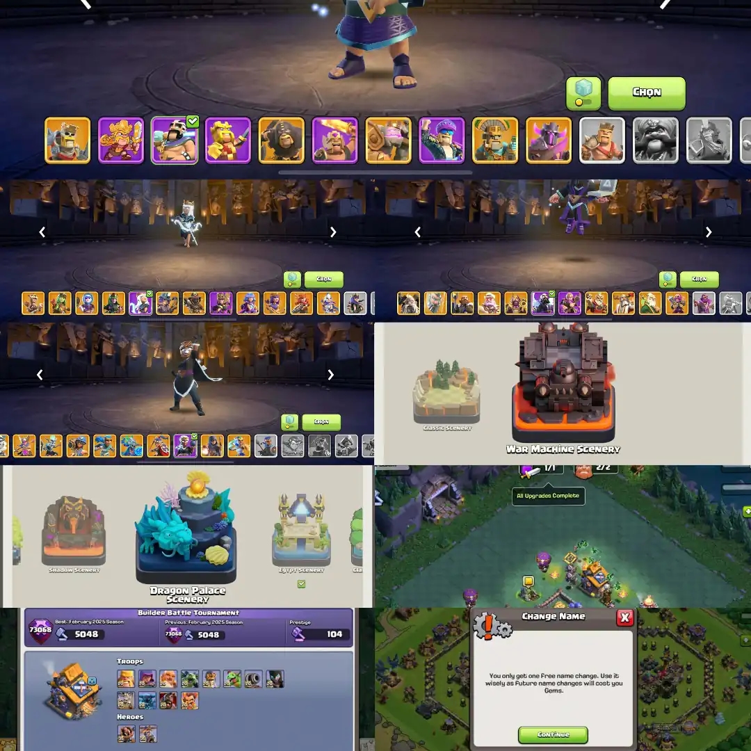 【Premium Th18 Max 100%】✦【All Equipment Max 100%】✦Hero➾105/105/95/80/55✦Everything Max Out✦XP➾263✦Full Ownership✦ - Global