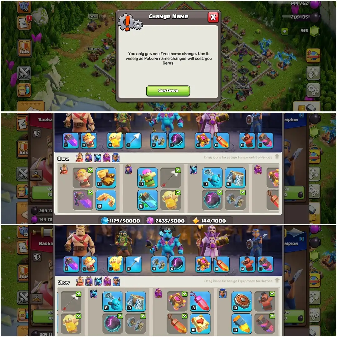 10X PETS ❖ TH16 GREAT ACCOUNT ❖ 7X ALL SIEGE ❖ NC FREE ❖ HEROES: 12-18-18-16-13 ❖ XP-102 ❖ TO BUYER MAIL ❖ 5 BUILDER ❖ BEST DEAL ❖ GOOD TROOPS - Global