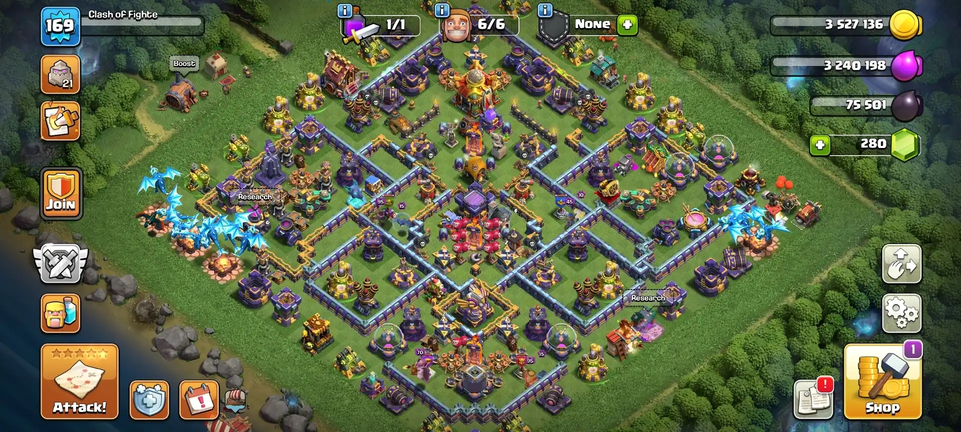 MARKET CHALLENGE PRICE✦TH 16 PURPLE WALL ACC✦HERO|74|69|56|41|28✦HIGH EPIC GD LEVEL✦VERY HIGH DEFENCE✦PET SIEGE GOOD✦ 6B✦TROOPS LEVEL AWESOME✦ - Global
