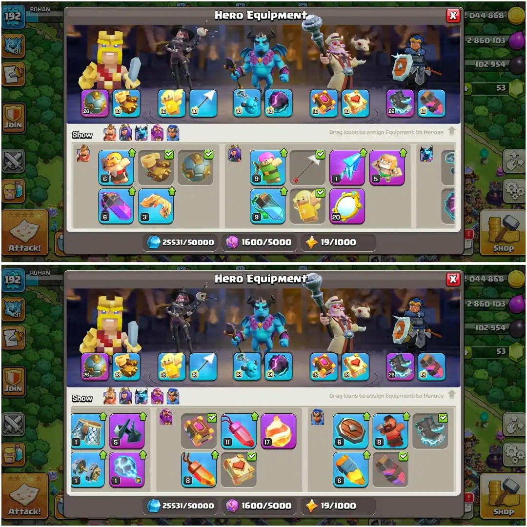 TH 17 VERY HIGH AND AWESOME ACC✦HERO|69|91|53|65|40✦PURPLE WALL✦6B ✦VERY HIGH EQUIPMENT✦ PET AND SIEGE HIGH LEVEL✦ 5 HERO SKIN✦EVERYTHING GOOD✦ - Global