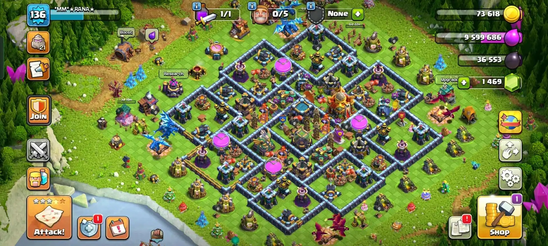 WOW OFFER✦TH 16 VERY GD ACC✦5X EPIC✦HERO|76|78|50|54|25✦NC YES✦DARK BLUE WALL✦HIGH DFC.. - Global