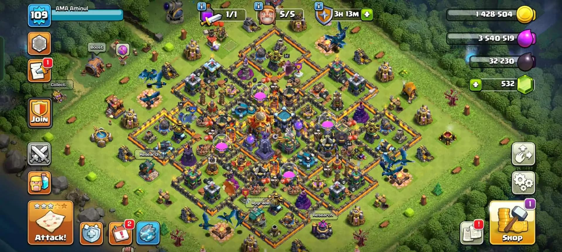 TH 16 GREAT DONATIONS✦ HIGH DFC✦HERO|40|44|21|22|14✦NC YES✦4 PET AND 5 SIEGE✦WOW EPIC✦GOOD BASE✦EVERY SIDE WOW
