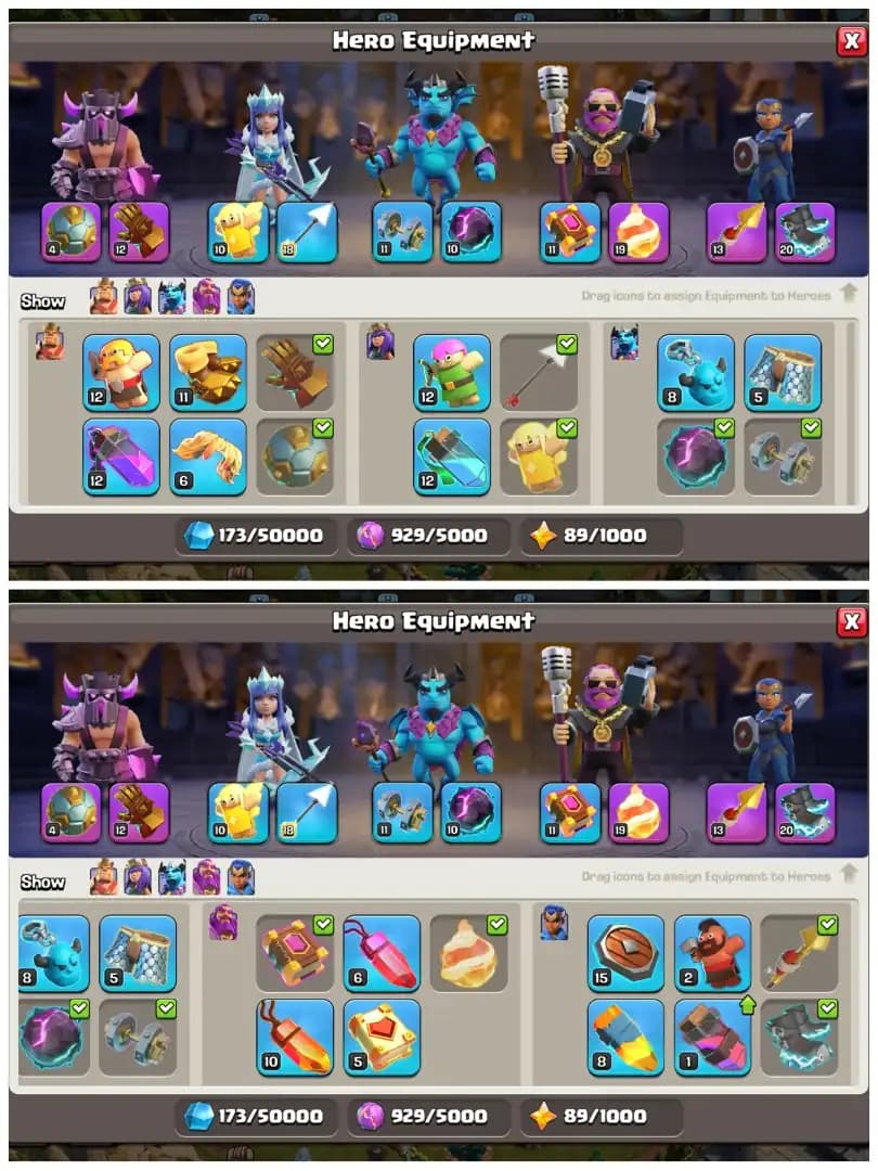 Legendary Clash Of Dragons Scenary | TH16 Perfect Collection : XP 228 | Near Max Heroes , 5 Epic Equipments & Walls Full Max | Android/iOS