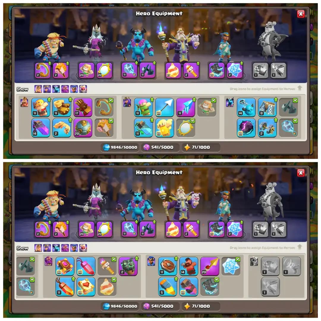 TH17 Premium Mostly Maxed π XP 213 π Rare All 15 Epic Equipments π Stacked Items Medals Skins π Clean Apprentice π Free Name Change π