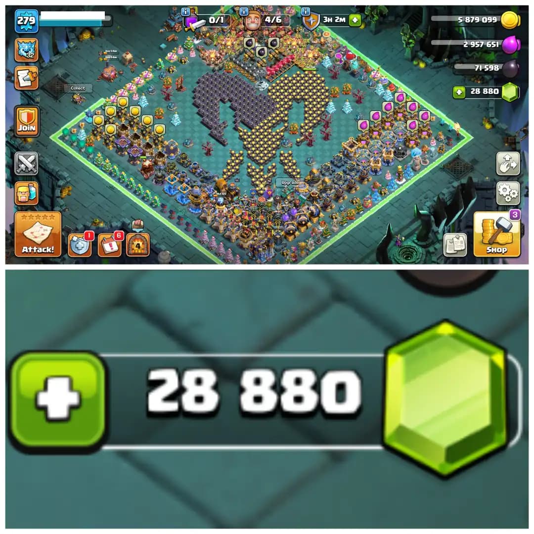 TH18 Rare Max Beast π 28800 Gems π XP 279 π Full Stacked Clash Trees π 10 Epic Equipments π 25 Total Max π 2000 Plus CWL Medals π