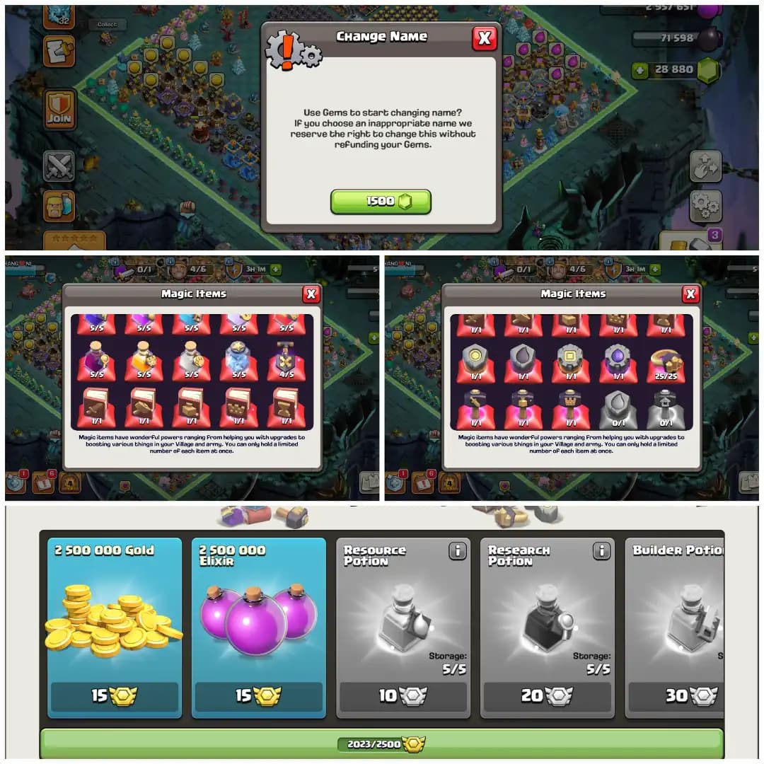 TH18 Rare Max Beast π 28800 Gems π XP 279 π Full Stacked Clash Trees π 10 Epic Equipments π 25 Total Max π 2000 Plus CWL Medals π