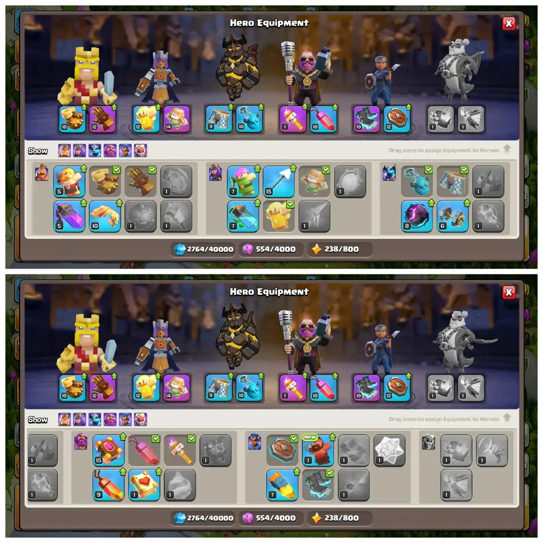 🔱 TH16 SEMI MAX 🔱 XP 155 🔱 4 EPIC EQUIPMENTS 🔱 BK 62 AQ 63 MP 42 GW 36 RC 22 🔱 GOLDEN WALLS 🔱 6 SKINS 🔱 LOADED ITEMS 🔱 - Global