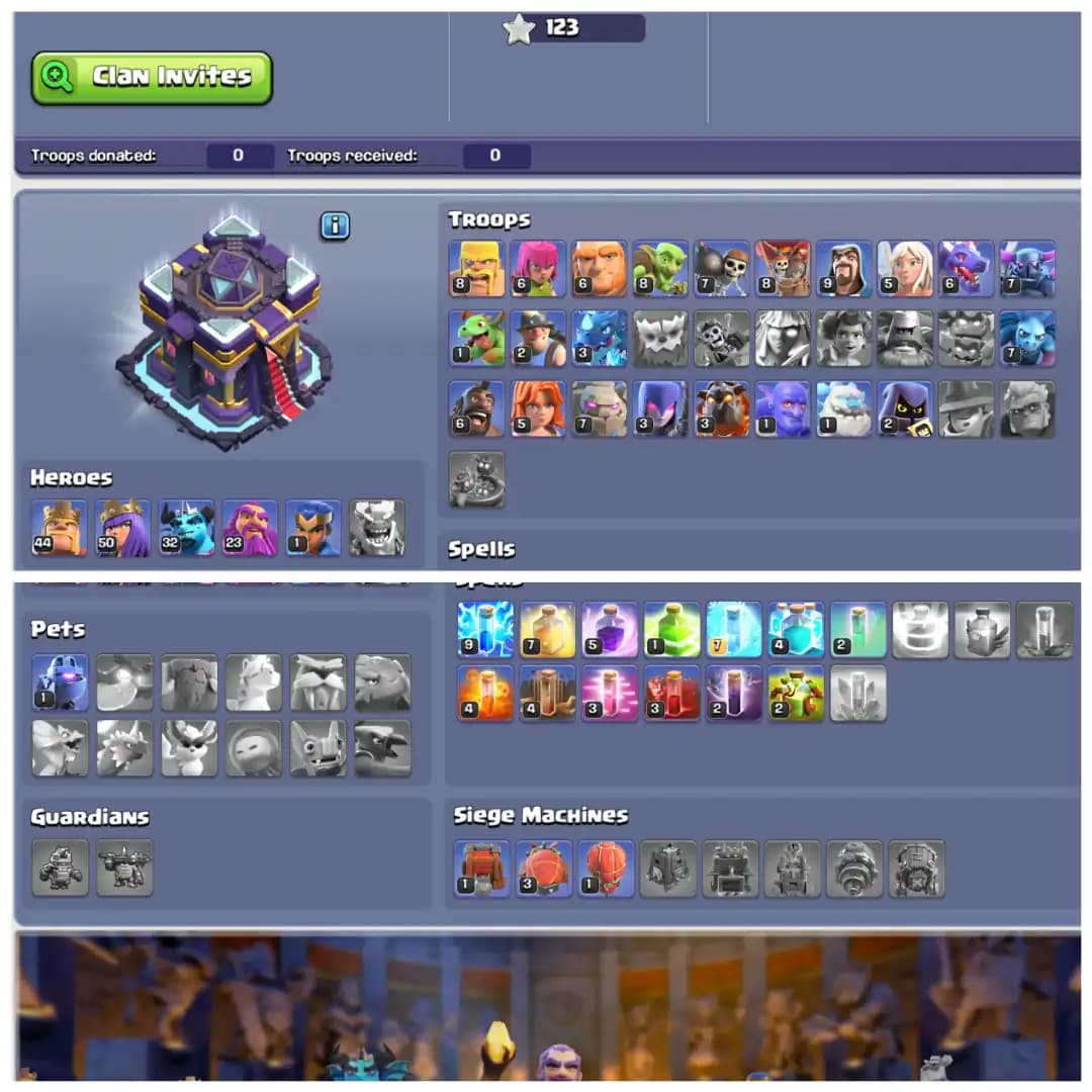 🛡️ TH15 DONATION ACCOUNT 🛡️ XP 115 🛡️ GOOD DEFENSES 🛡️ BK 44 AQ 50 MP 32 GW 23 RC 1 🛡️ NAME CHANGEABLE 🛡️