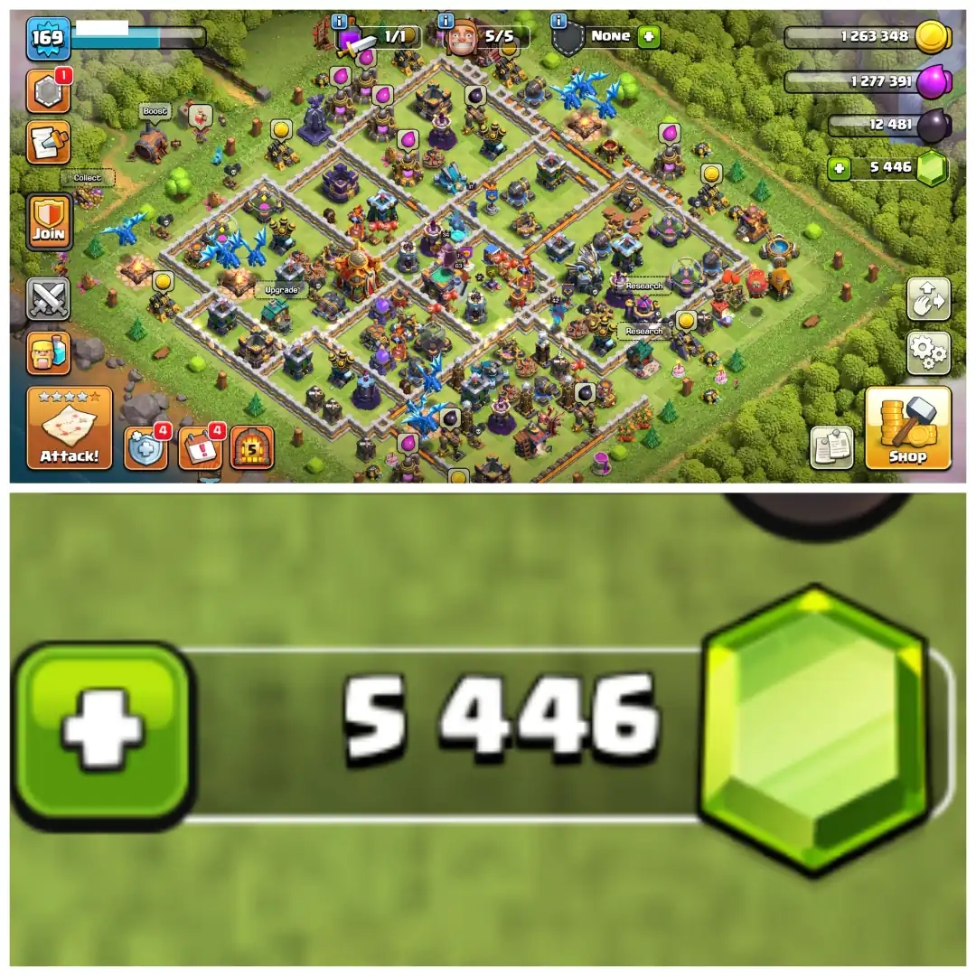 🏆 TH16 SEMI MAX 🏆 XP 169 🏆 5400 PLUS GEMS 🏆 800 PLUS CWL MEDALS 🏆 NAME CHANGEABLE 🏆 AWESOME HEROES 🏆 - Global