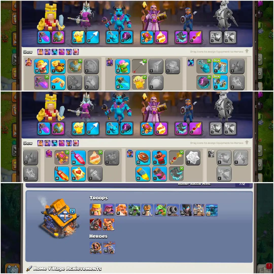 SUPER DEAL | TH16 NEAR MAX | 4000 GEMS | XP-220 | HEROES: 80-88-61-59-32 | 2788 WS | 895 MEDALS | NC YES | FULL ACCESS | 6B