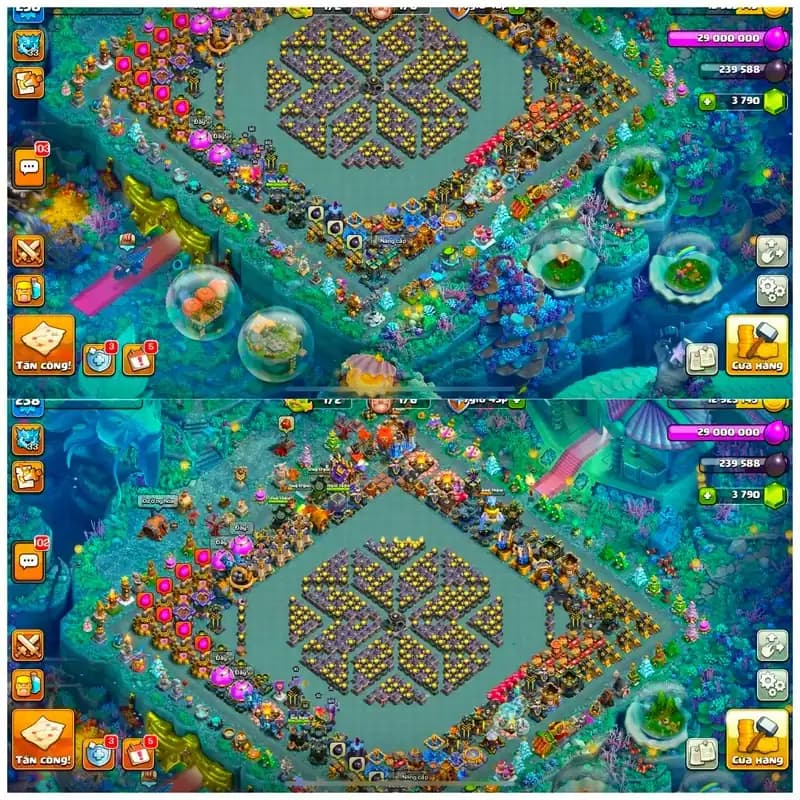 Th18 Almost Max | 5 Hero Max➤➤11 Epic Equipment➤➤Wall Max➤➤Max Builder Base Profile➤➤Nc Available➤➤3k Gems➤➤Many Skin Dragon Scenery